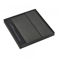 2424-K Siyah Defter & Kalem Set