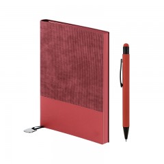 2423-K Kırmızı Defter & Kalem Set