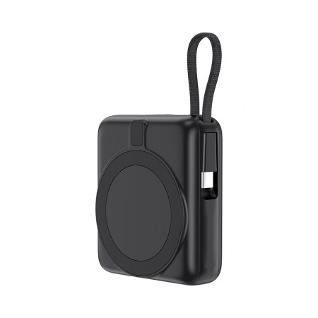 PB-4013 Siyah - Beyaz LED 10.000 mAh MagSafe Powerbank