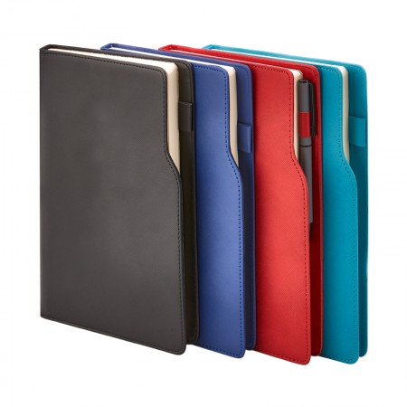 374 Lacivert Termo Deri̇ Tarihli Ajanda (Ivory Kağıt)