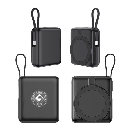 PB-4013 Siyah - Beyaz LED 10.000 mAh MagSafe Powerbank