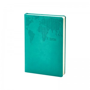 378 Turkuaz Termo Deri̇ Tarihli Ajanda (Holmen Ki̇tap Kağıdı)