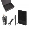 5079 Siyah Kalem & Defter & Anahtarlık & Termos Set