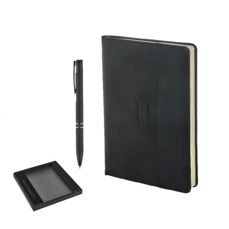 2430-K Siyah Kalem & Defter Set