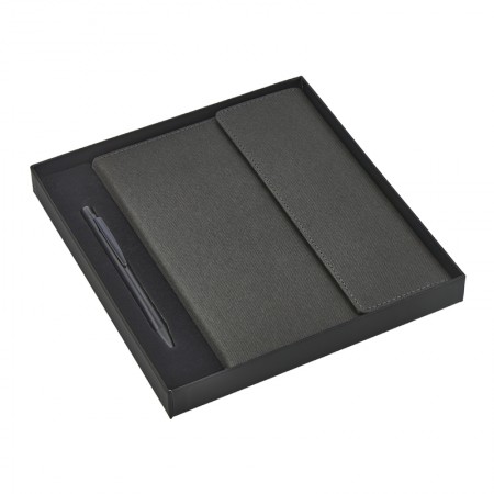 2424-K Siyah Defter & Kalem Set