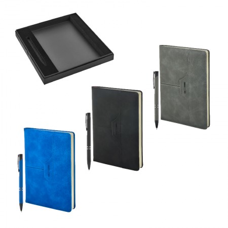 2430-K Gri Kalem & Defter Set