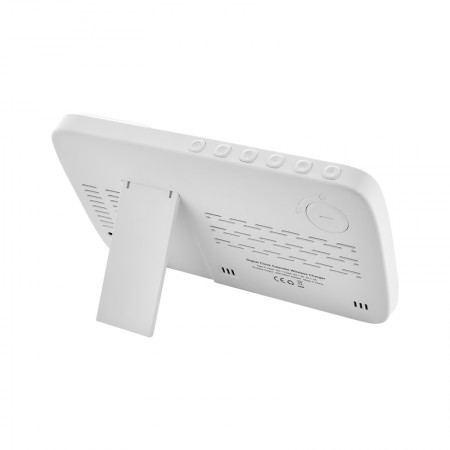 4230 Beyaz Wireless Şarj Cihazı & Dijital Saat