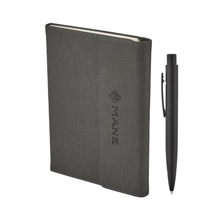 2424-K Siyah Defter & Kalem Set