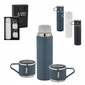 5337 Gri Çelik 3'lü Termos Set / 500 ml