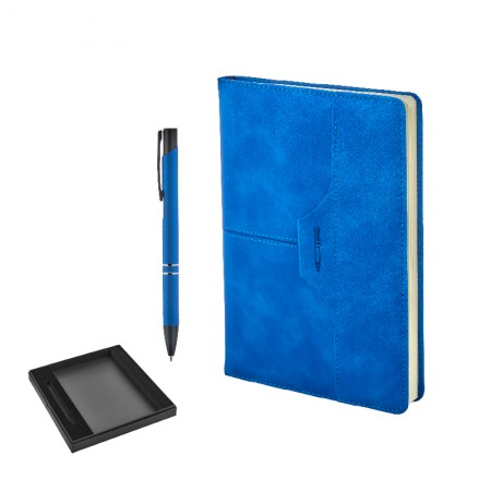 2430-K Mavi Kalem & Defter Set