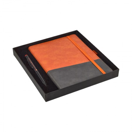 2427-K Turuncu Defter & Kalem Set