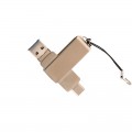 F-202-32 Silver 32 GB OTG Usb Bellek