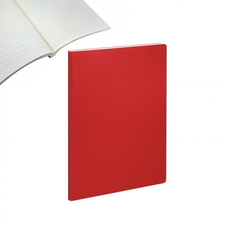 2431 Kırmızı 16,5 x 23,5 Perforeli̇  Plike Fantazi Kapak Defter