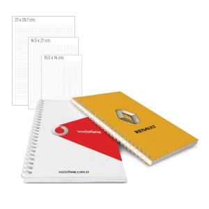 BK-03-2129 Yandan Spiralli Karton Defter