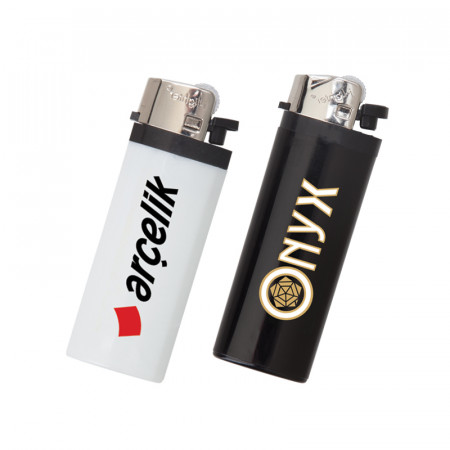 YMN-216 Beyaz I-Lighter Midi Taşlı Siboplu Çakmak