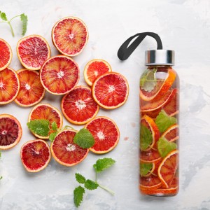 MTR-0213 Cam Cam Matara (Siyah Kılıflı) / 500 ml