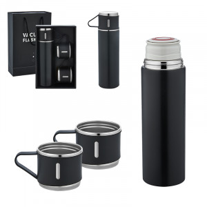 5337 Siyah Çelik 3'lü Termos Set / 500 ml 5337 Siyah Çelik 3'lü Termos Set / 500 ml