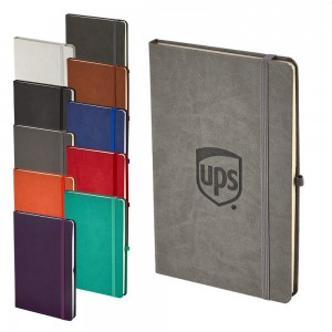 920-EKO Füme-Yeşil 13 x 21 Termo Deri̇ Defter (Holmen Ki̇tap Kağıdı