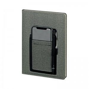 2420 Siyah-Füme 15 x 21 Termo Deri̇ Defter (Ivory Kağıt)