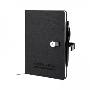 1701 Siyah 15 x 21 Termo Deri̇ USB'li Defter