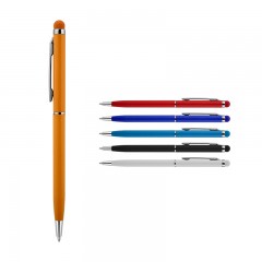 587 Lacivert Metal Tükenmez Touchpen Kalem