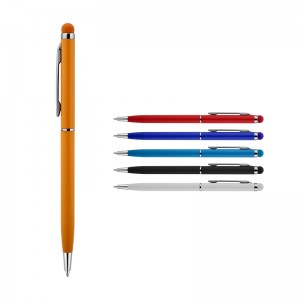 587 Beyaz Metal Tükenmez Touchpen Kalem