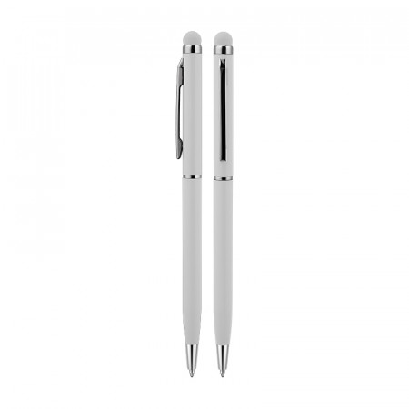 587 Beyaz Metal Tükenmez Touchpen Kalem 587 Beyaz Metal Tükenmez Touchpen Kalem