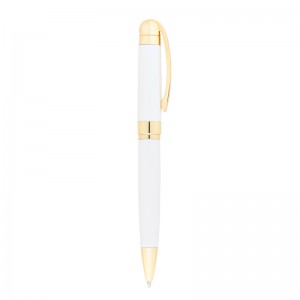 1123-T Beyaz Metal Tükenmez Kalem