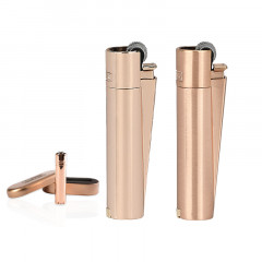 MT-115 Rose Gold Clipper Metal Siboplu Çakmak MT-115 Rose Gold Clipper Metal Siboplu Çakmak