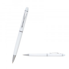 1022 Beyaz Metal Tükenmez Touchpen Kalem