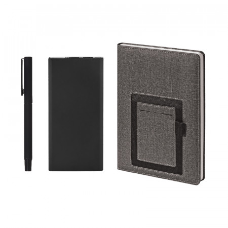 5062 Siyah Hediyelik Set - Powerbank - Defter - Kalem Seti 5062 Siyah Hediyelik Set - Powerbank - Defter - Kalem Seti