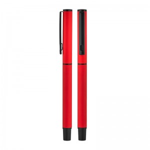 2025 BELEK Kırmızı Metal Roller Süper Jel Refil Kalem