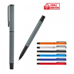 2025 BELEK Beyaz Metal Roller Süper Jel Refil Kalem