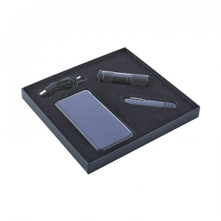 850 Siyah Powerbank & Çakı & Elfeneri Set 850 Siyah Powerbank & Çakı & Elfeneri Set