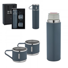 5337 Gri Çelik 3'lü Termos Set / 500 ml 5337 Gri Çelik 3'lü Termos Set / 500 ml