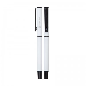 1023-R Beyaz Metal Roller Kalem Rubber Gövde