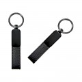 2409 Siyah Çift Taraflı Metal Suni̇ Deri̇ Anahtarlık