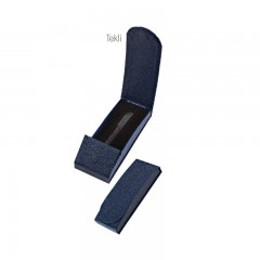 KT-3614 Mavi Tekli Tekli / Çiftli Kalem Kutusu