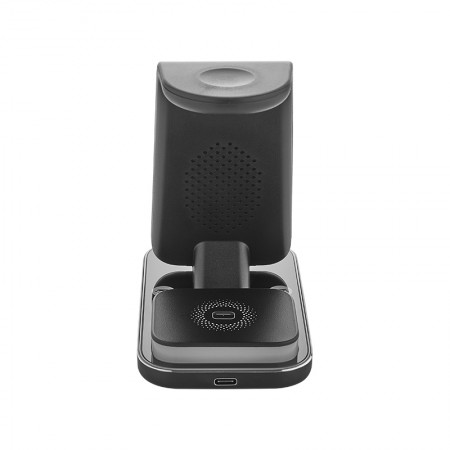 4210 Siyah 3'ü 1 Arada Kablosuz Şarj Cihazı