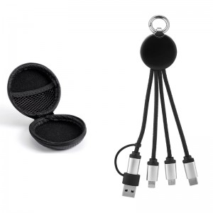 4112-K Siyaha Beyaz Işık(EVA KUTULU) EVA KUTULU Anahtarlık Çoklu Kablo