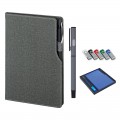 2320-K Füme Defter & Kalem & Usb Set
