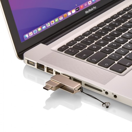 F-202-32 Silver 32 GB OTG Usb Bellek