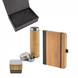 5080 Bambu Defter & Hoparlör & Termos Set