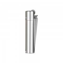 MT-101 Saten-Silver Clipper Metal Siboplu Çakmak