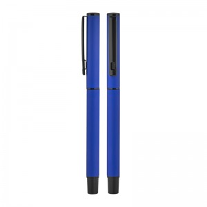 2025 BELEK Lacivert Metal Roller Süper Jel Refil Kalem Ruber