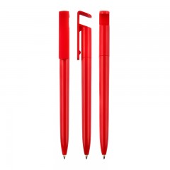 445 Kırmızı Çevirmeli Plastik Tükenmez Kalem